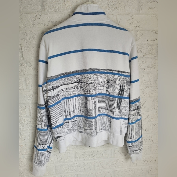 Graphic Zip Front Sweatshirt - Picture 6 of 7